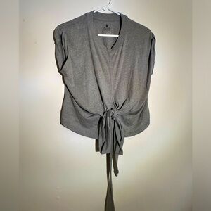 Free People Movement cropped top tie front Small